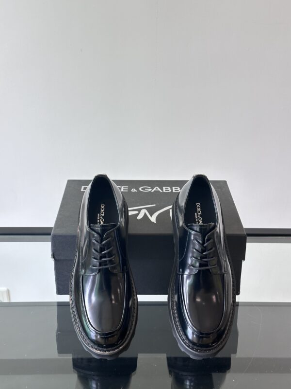 Dolce & Gabbana Men's Thick Soled Lace Up Formal Shoes - Image 7