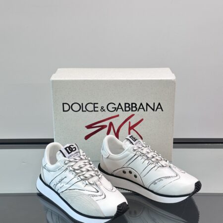 Dolce & Gabbana New Breathable Sports Shoes Made Of Cowhide And Fabric