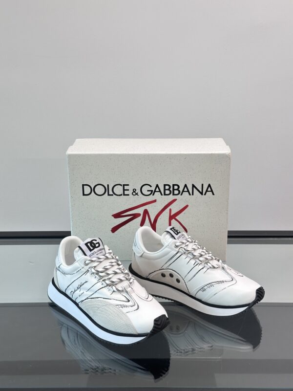 Dolce & Gabbana New Breathable Sports Shoes Made Of Cowhide And Fabric