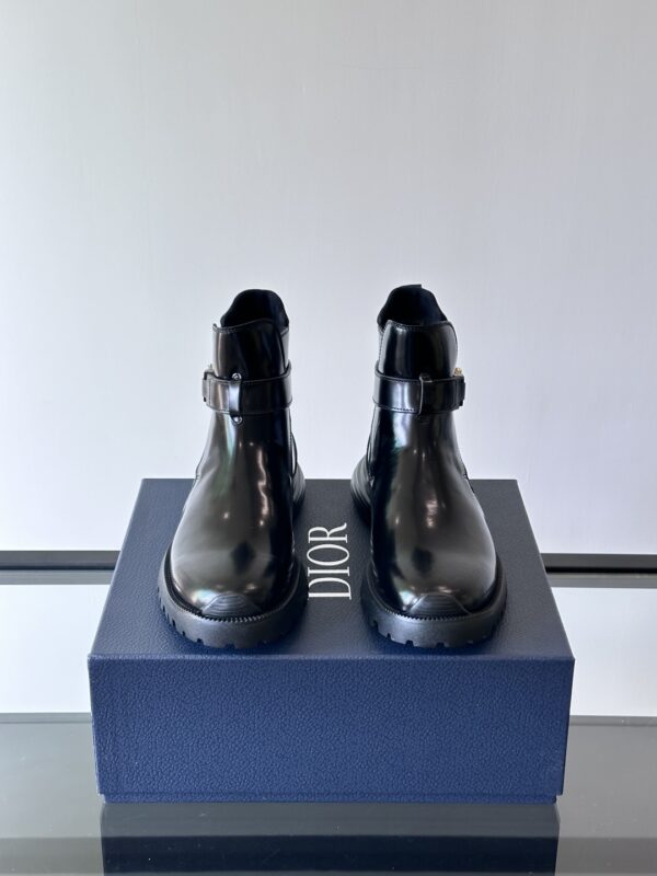 Christian Dior Buffalo High Quality Cowhide Leather Men's High Boots - Image 3