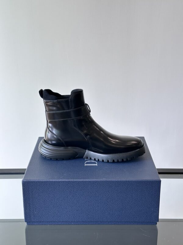 Christian Dior Buffalo High Quality Cowhide Leather Men's High Boots - Image 6