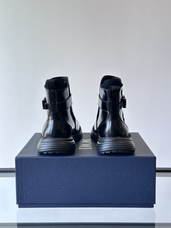 Christian Dior Buffalo High Quality Cowhide Leather Men's High Boots - Image 7