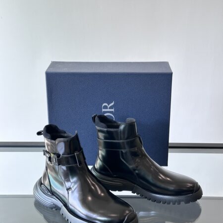 Christian Dior Buffalo High Quality Cowhide Leather Men's High Boots