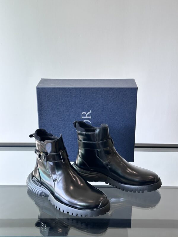 Christian Dior Buffalo High Quality Cowhide Leather Men's High Boots