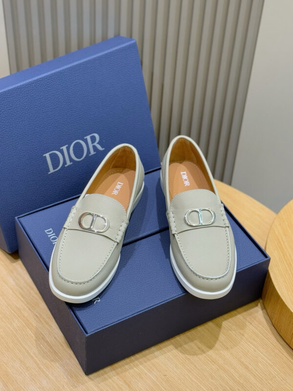 Christian Dior Granville Men's Oblique Printed Inlay Suede Leather loafers - Image 2