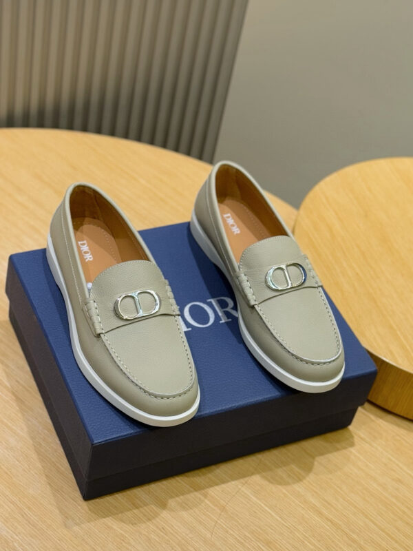 Christian Dior Granville Men's Oblique Printed Inlay Suede Leather loafers - Image 3