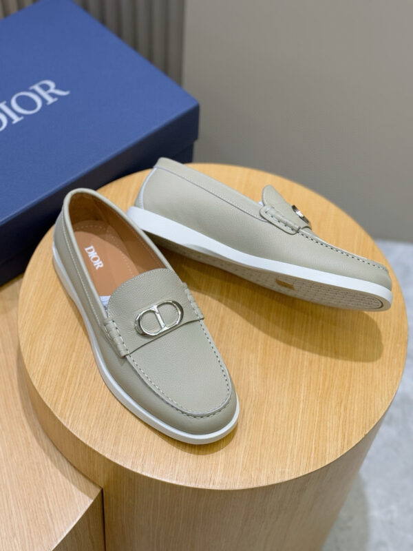 Christian Dior Granville Men's Oblique Printed Inlay Suede Leather loafers - Image 4