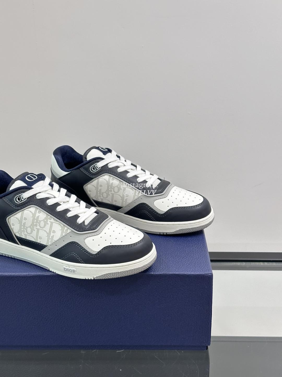 Christian Dior Peace Sign Pattern Low Cut B27 Casual Sports Shoes - Image 8