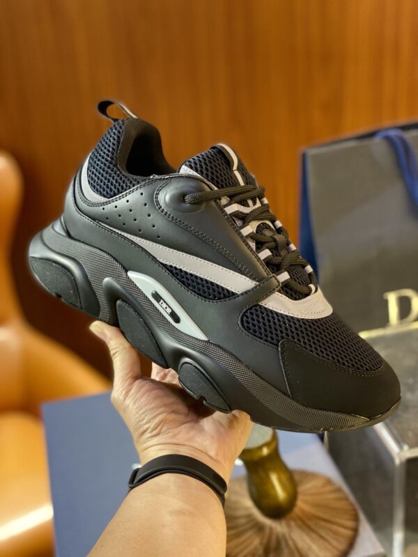 Christian Dior B22 Cowhide Leather Mesh Fabric Men's Sports Shoes - Image 7