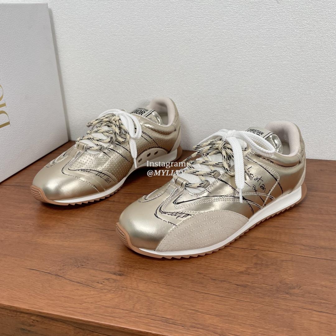 Christian Dior D-Sketch Nylon Cowhide Leather Men's Sports Shoes - Image 2