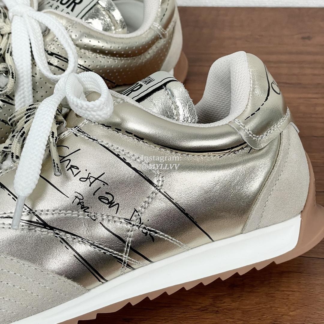 Christian Dior D-Sketch Nylon Cowhide Leather Men's Sports Shoes - Image 7