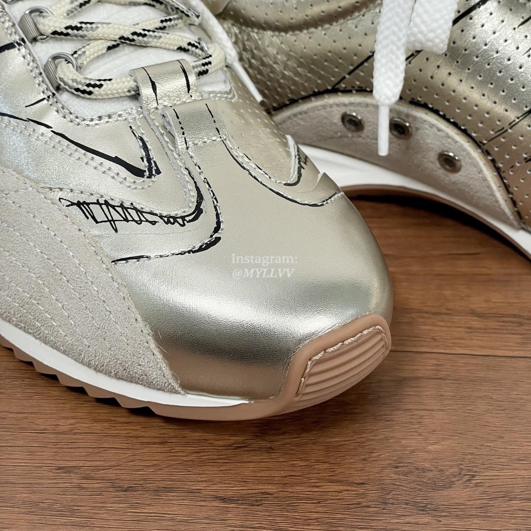 Christian Dior D-Sketch Nylon Cowhide Leather Men's Sports Shoes - Image 6