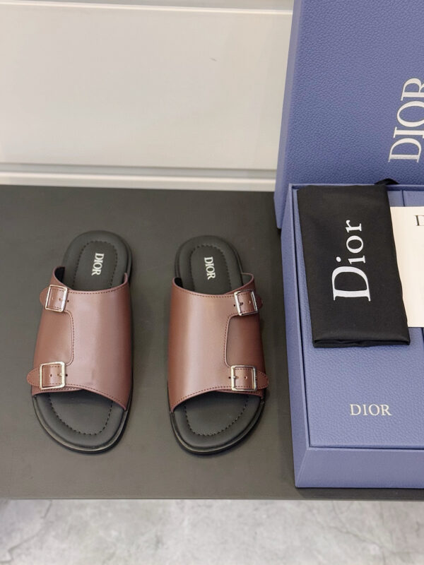 Christian Dior Aqua Oblique Printed Men's Sandals - Image 2