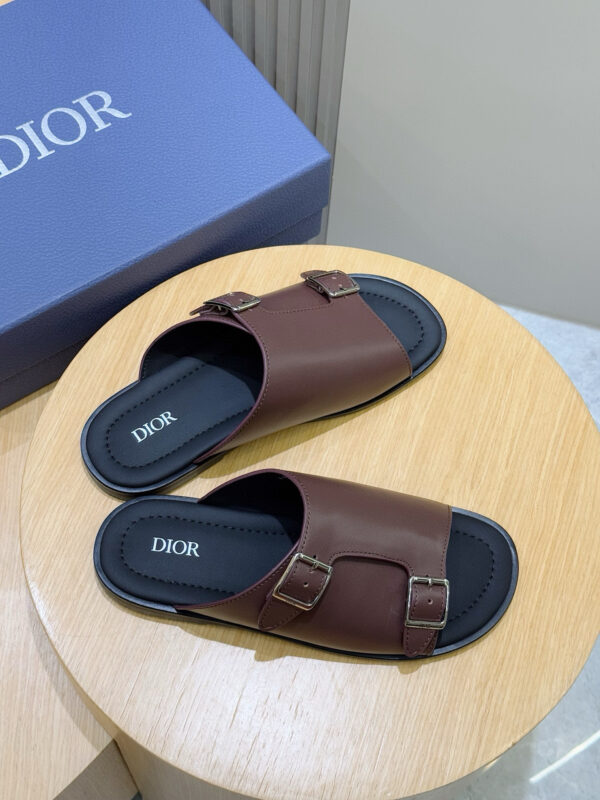 Christian Dior Aqua Oblique Printed Men's Sandals - Image 4