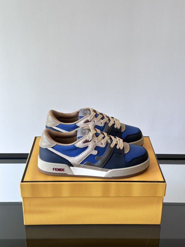 Fendi Match Cowhide Comfortable Casual Sports Shoes - Image 2