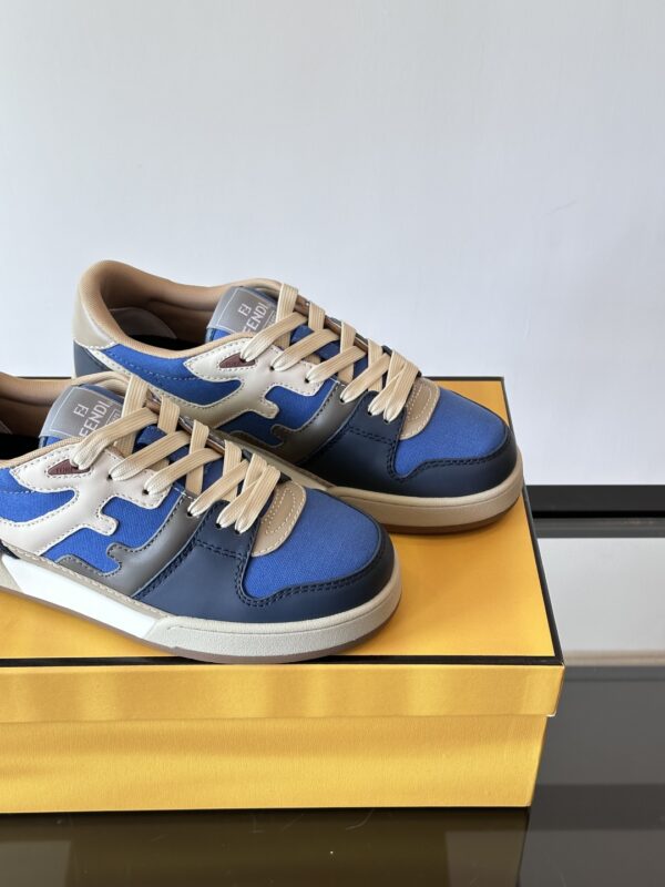 Fendi Match Cowhide Comfortable Casual Sports Shoes - Image 8