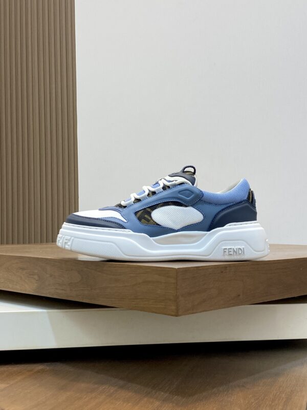 Fendi High Quality Napa Cowhide Leather Casual Sports Shoes - Image 3