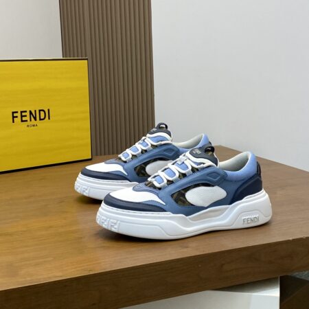 Fendi High Quality Napa Cowhide Leather Casual Sports Shoes