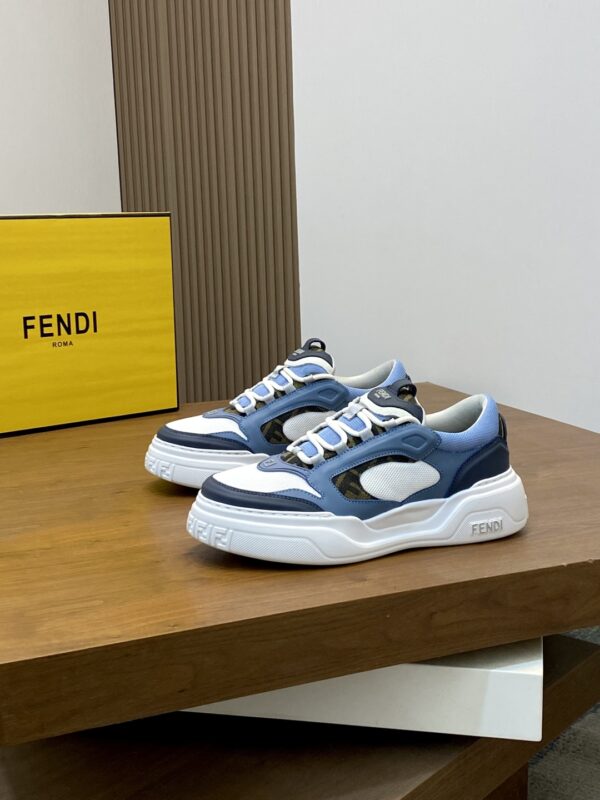 Fendi High Quality Napa Cowhide Leather Casual Sports Shoes