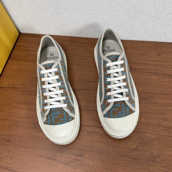 Fendi Couple's Embossed Canvas Sports Shoes - Image 3