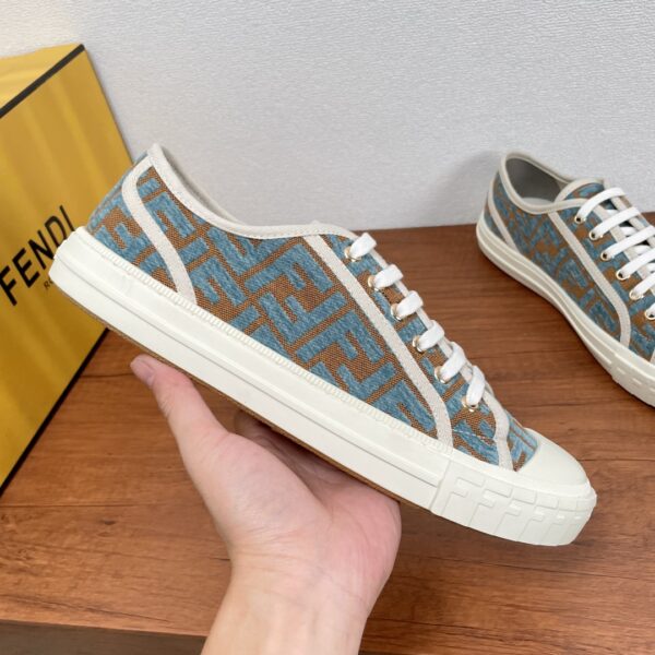 Fendi Couple's Embossed Canvas Sports Shoes - Image 4