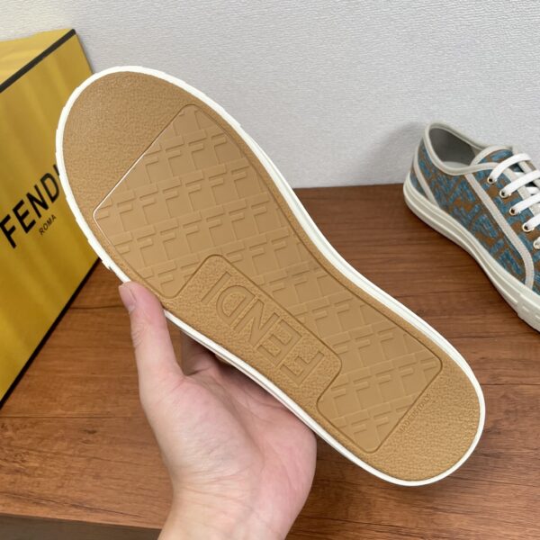 Fendi Couple's Embossed Canvas Sports Shoes - Image 9