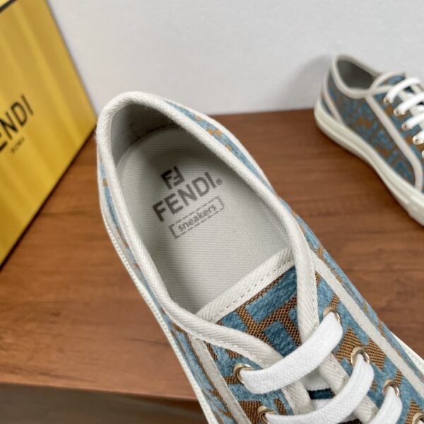 Fendi Couple's Embossed Canvas Sports Shoes - Image 7