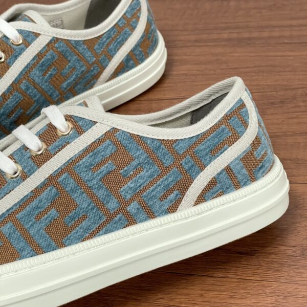 Fendi Couple's Embossed Canvas Sports Shoes - Image 5