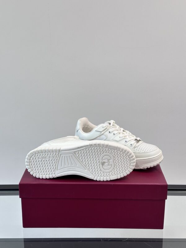 Gucci GG Couple's Cowhide Leather Casual Sports Shoes - Image 9