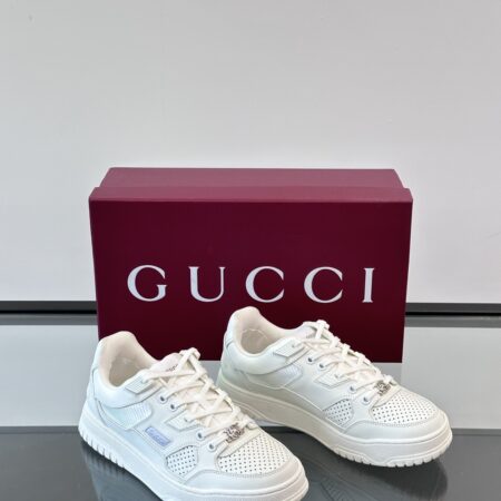 Gucci GG Couple's Cowhide Leather Casual Sports Shoes