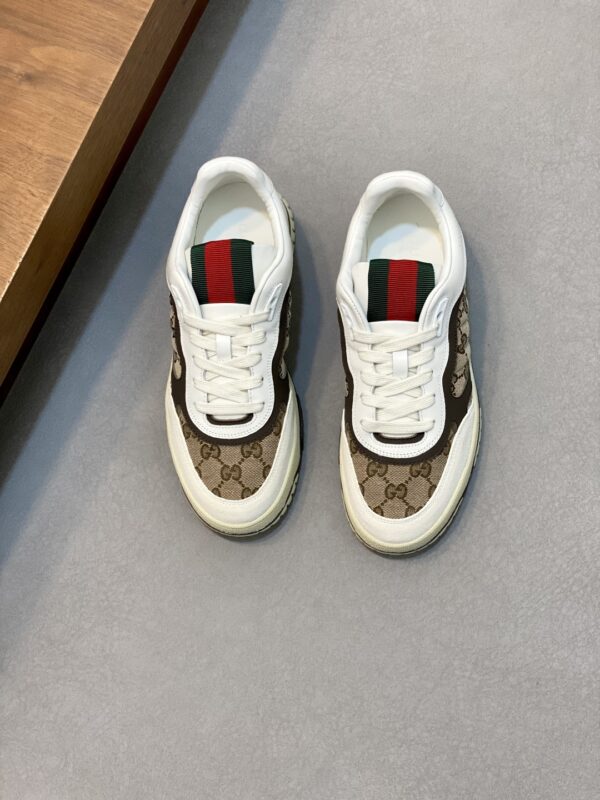 Gucci Re Web Series Men's Cowhide Leather Casual Sports Shoes - Image 2