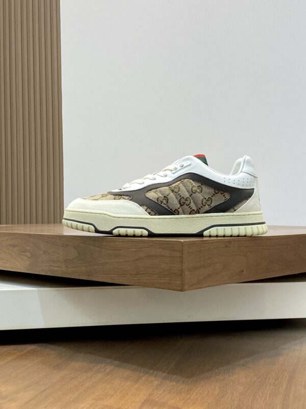 Gucci Re Web Series Men's Cowhide Leather Casual Sports Shoes - Image 3
