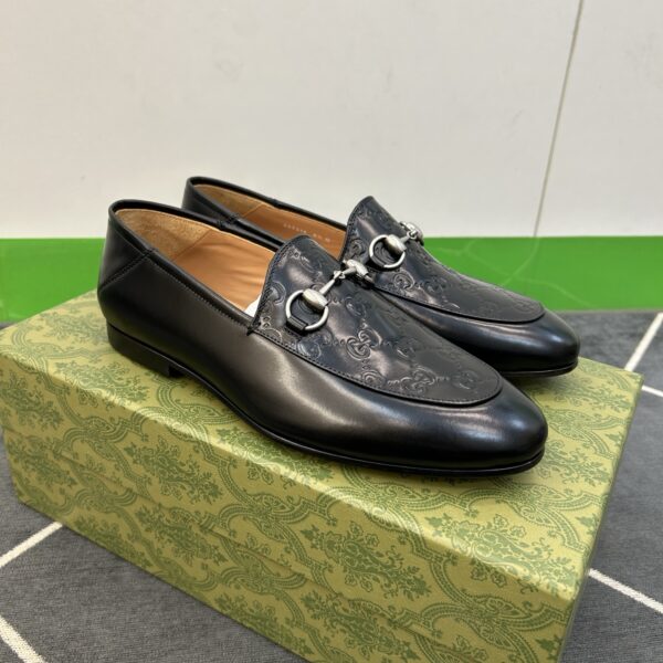 Gucci Men's Classic Cowhide Leather Suede Dress Shoes