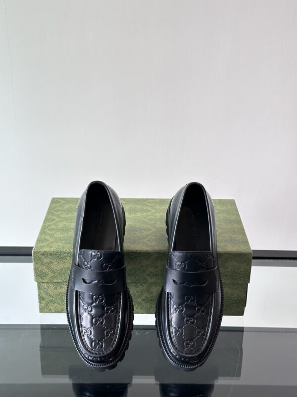 Gucci High End Genuine Leather Men's Casual Leather Shoes - Image 6