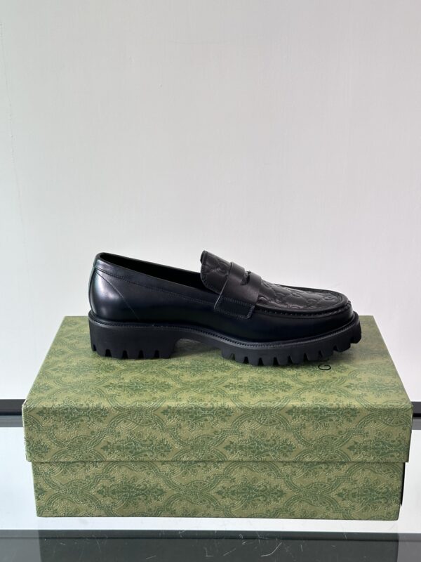 Gucci High End Genuine Leather Men's Casual Leather Shoes - Image 7
