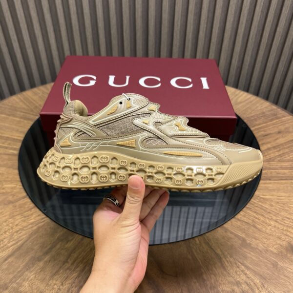 Gucci Men's Demetra And Mesh Fabric Casual Sports Shoes - Image 4