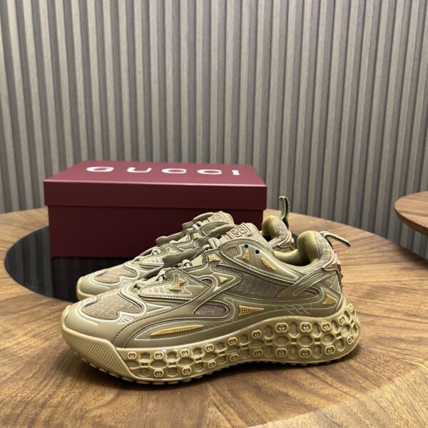 Gucci Men's Demetra And Mesh Fabric Casual Sports Shoes