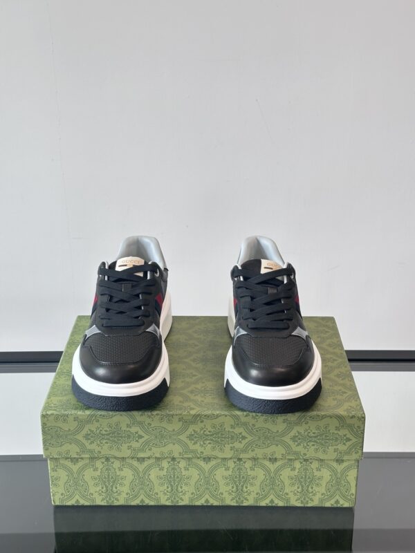 Gucci Men's Cowhide Leather GG Casual Sports Shoes - Image 3