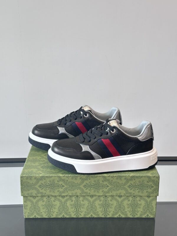 Gucci Men's Cowhide Leather GG Casual Sports Shoes - Image 4