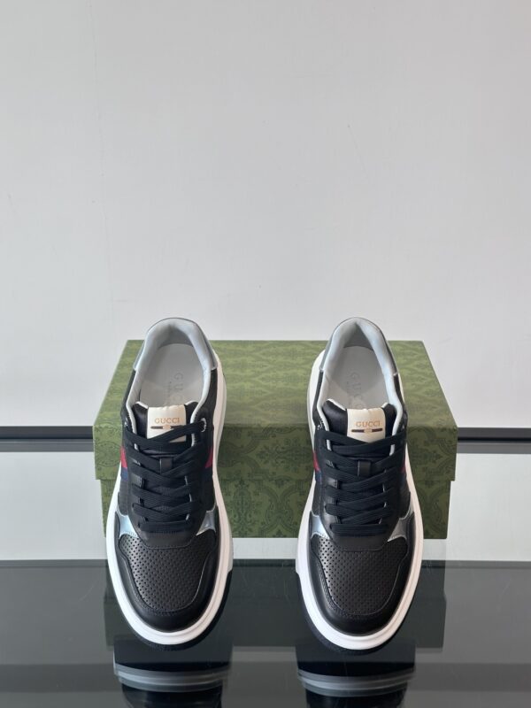 Gucci Men's Cowhide Leather GG Casual Sports Shoes - Image 6