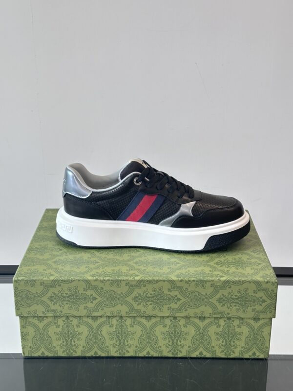 Gucci Men's Cowhide Leather GG Casual Sports Shoes - Image 8