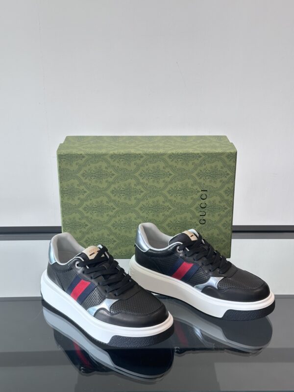 Gucci Men's Cowhide Leather GG Casual Sports Shoes