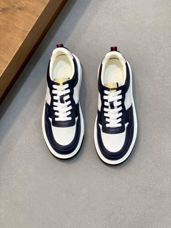 Gucci High Quality Men's Cowhide Leather Casual Sports Shoes - Image 2