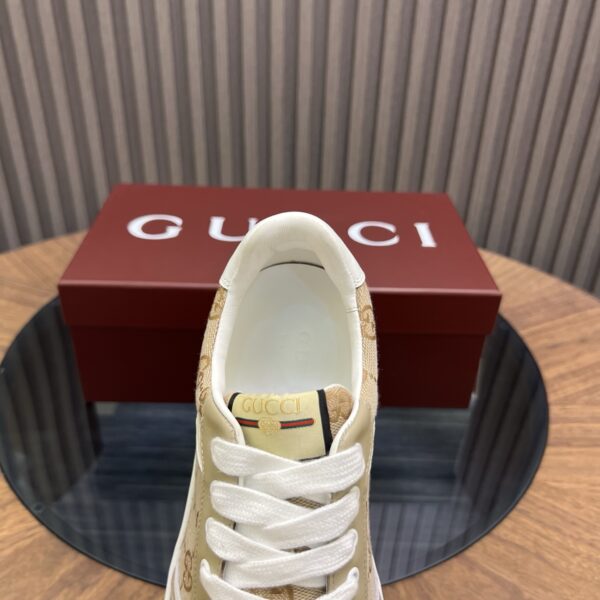 Gucci Men's Inner And Outer Cowhide Leather GG Sports Shoes - Image 8