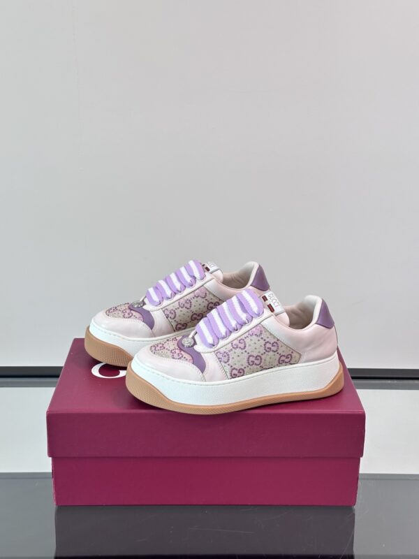 Gucci New Women's Chubby Thick Soled Casual Sports Shoes - Image 4