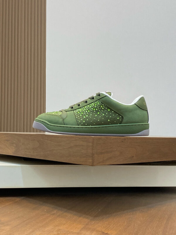 Gucci Men's Rhinestone Cowhide Leather Casual Sports Shoes - Image 3
