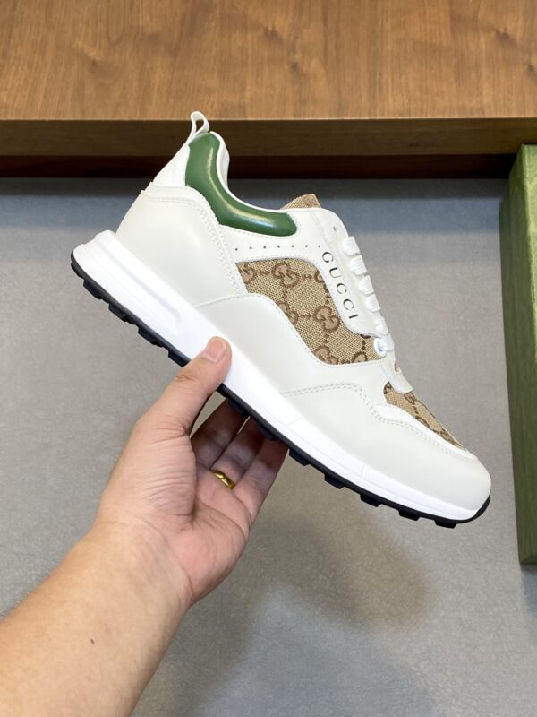 Gucci Men's New Cowhide Leather Casual Sports Shoes - Image 4