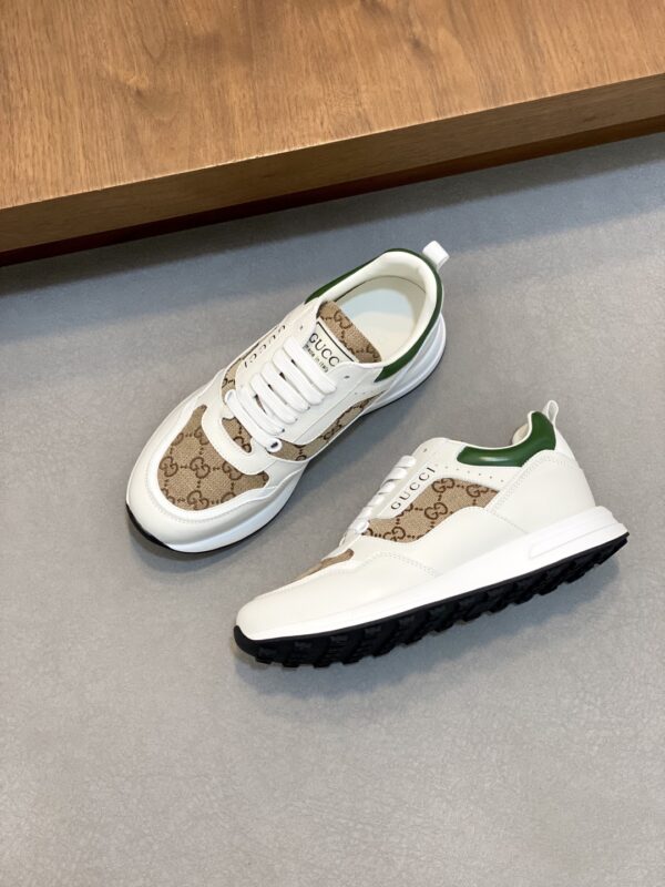 Gucci Men's New Cowhide Leather Casual Sports Shoes - Image 5