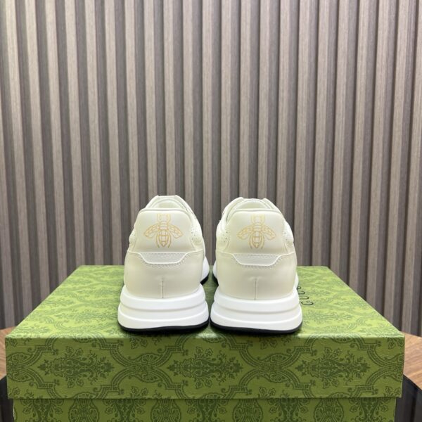 Gucci Cowhide Leather And Classic Embossed Low Cut Sneakers - Image 7