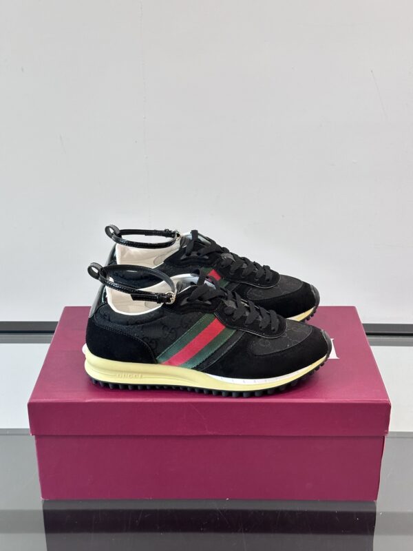Gucci Re Motion Couple Suede Cowhide Leather Sneakers - Image 2